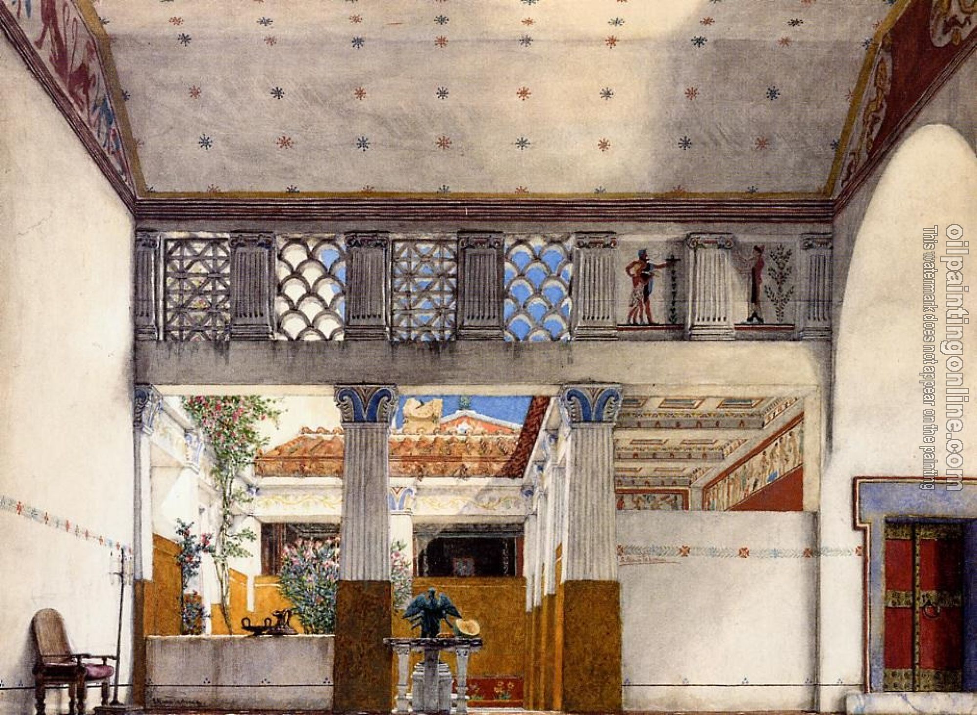 Alma-Tadema, Sir Lawrence - Interior of Caius Martius's House